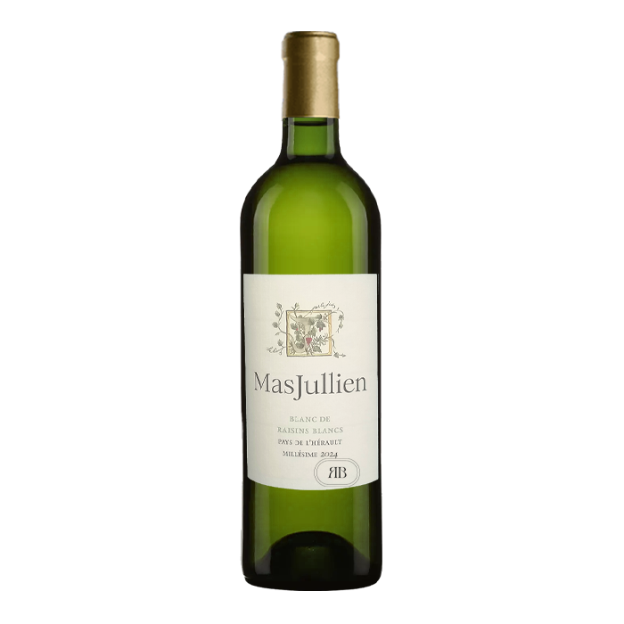 Mas Jullien Blanc IGP Pays d'Hérault Blanc de Raisins Blancs 2024 en vente ici