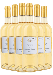 Château Closiot Carton Découverte Bordeaux Blanc C de Sec Millésime 2024 et 2018