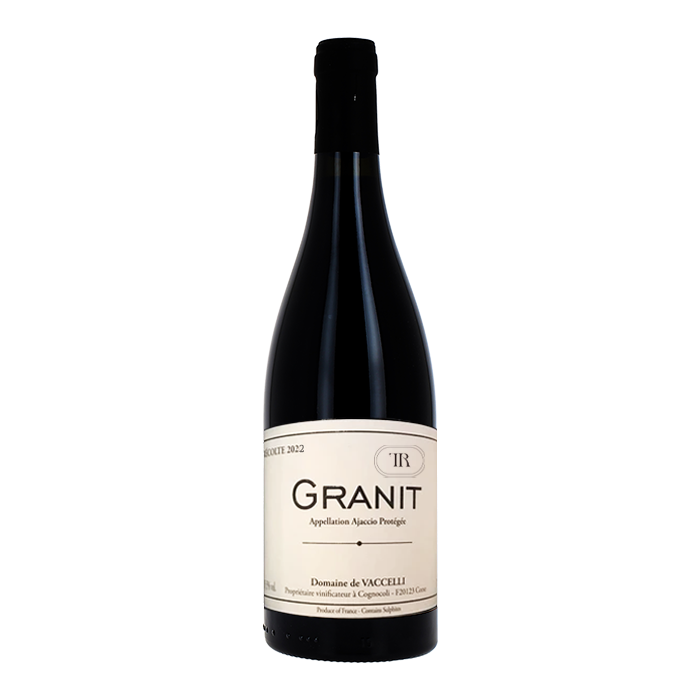 Domaine Vaccelli AOP ajaccio Granit Rouge 2022 en vente ici