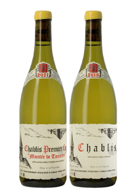 Duo de Chablis 2018 et Chablis 1er Cru Montée de Tonnerre 2021