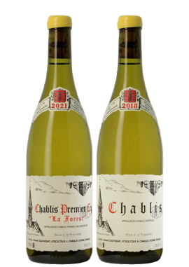 Duo de Chablis 2018 et Chablis 1er Cru La Forest 2021